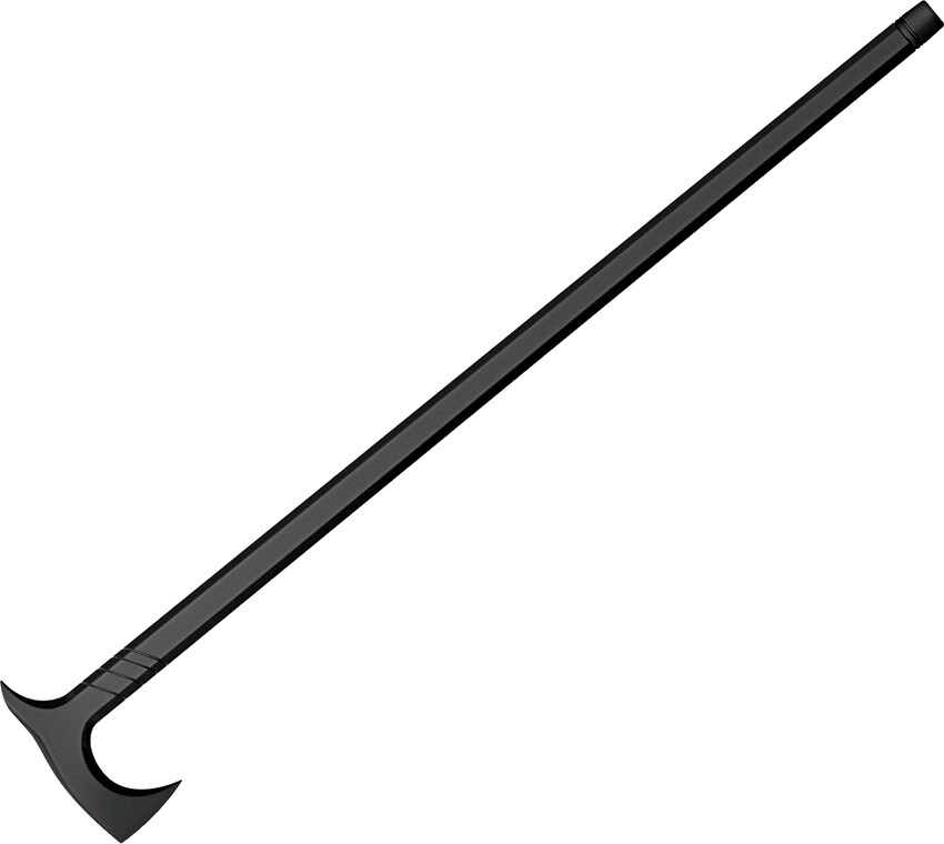 Cold Steel Axe Head Cane Single Piece Hiking Stick Polypropylene 38″ Overall