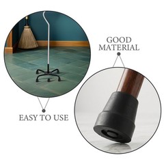 6pcs Quad Cane Replacement Tips -16mm Rubber Walking Stick Bottom Feet –