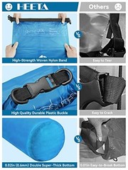 Dry Bag Waterproof for Women Men, 5L/10L//30L/40L Roll Top 20L Blue