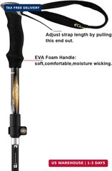 A ALAFEN Aluminum Collapsible Ultralight Travel Trekking Hiking Pole for Men and