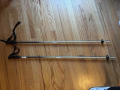 Komperdell Victory TI Trekking Poles Silver Size 110cm New