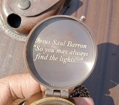 Personalized Working Compass, Engraved Compass, Anniversary Gift, Graduation Gif