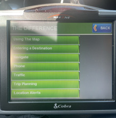 Cobra GPSM5000 NAV One 5000 Portable Navigation GPS Navigator Used