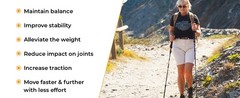 Lightweight Trekking Poles – Compact Walking Sticks with Quick Locks, Ergonomic