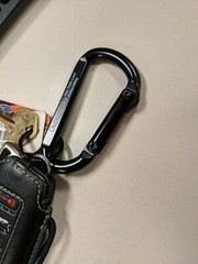 Carabiner Clip 4 Pac 855lbs 3″ Heavy Duty Carabiners For Hammocks Camping Black