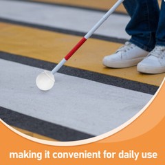 Blind Guide Rod Ball Head Stability Cane Assistive Protection Tip