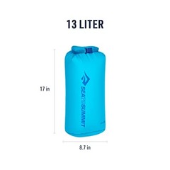 Sea to Summit Ultra-Sil Dry Bag, Ultralight Waterproof Dry Atoll Blue 13 Liter