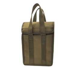 Camping Gas Tank Cylinder Bag for Portable Stove Storage 23x16x10cm Black Khaki