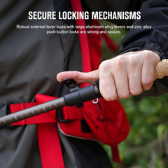 Mixtend F3T2 Trekking Poles, Foldable and Lightweight Walking Stick for Men and