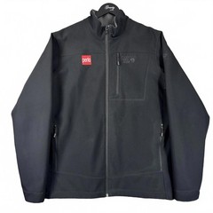 Mountain Hardwear Black Softshell Jacket with Perlo Patch Large