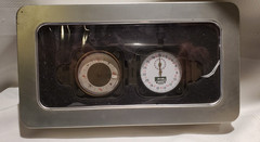 RARE Stop Watch And Compass 2004 Jeep Cherokee Military Theme Tin And Box