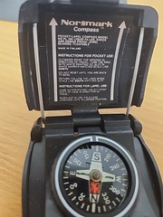 Vintage Normark Pocket Lapel Compass model PL 180 Liquid Filled Made in Finland