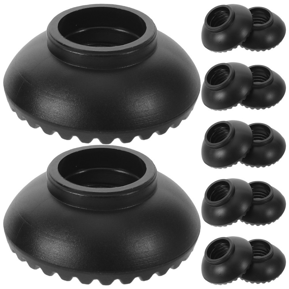 12pcs Trekking Poles Mud Baskets – 0.39″ Round Hiking Walking Stick Replacement