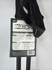 QUEST Telescoping Aluminum Trekking Poles in Black 26″ to 54″ CEH03044 New