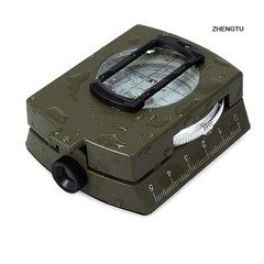 Nautical Hub Military Metal Sighting Compass, Waterproof & High Accuracy