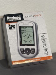 Bushnell ONIX 110 GPS 2.6″ Display Rechargeable Water Resistant Base Maps Silver