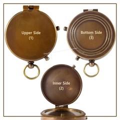 BRASS COMPASS WITH LEATHER | BE STRONG BIBLE VERSE JOSHUA 1:9 | GRADUATION GIFT
