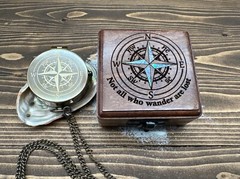 Personalized Compass, Graduation, Anniversary, Baptism, Holly Communion Gift