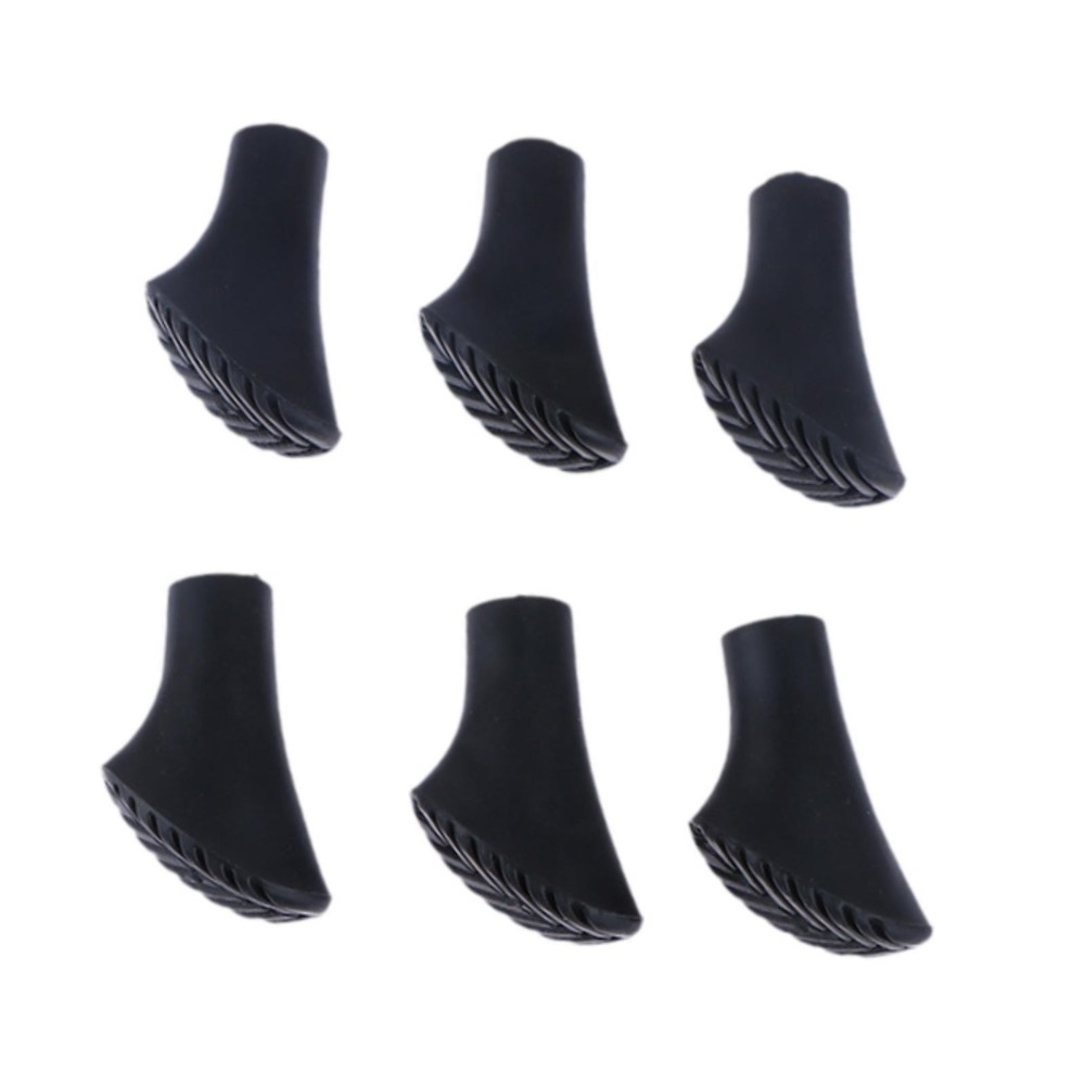 6x Trekking Poles Tips Cane Caps Cover 11mm Hole Diameter Ferrule Climbing Boot