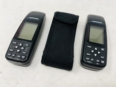 Lot of 2 Lowrance Globalmap 100 Plus & GlobalNav 212 Handheld GPS – Turns On
