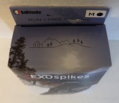 Kahtoola EXOspikes Footwear Traction for Winter Hiking & Trekking, Black MEDIUM