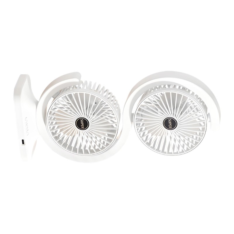 Double Output Desktop Cooling System Smooth Operation 1800mAh Rechargeable Easy