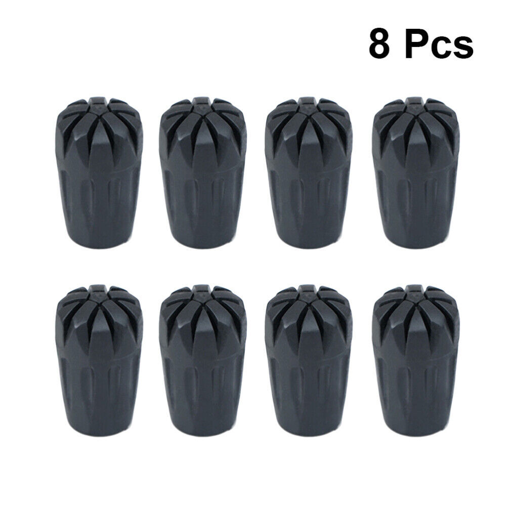 8PCS Walking Stick Tip End Hiking Pole Replacement Tips Trekking Cane Tip