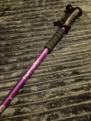 The Fit Life Duralumin Trekking Poles (Purple) Single Stick