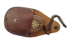 Engraved QUOTE Antique Brass Compass with Leather Case,Best Gift for Loved Ones
