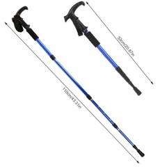 Survival Tactical Trekking Cane Poles Portable Multifunction Walking Alpenstock