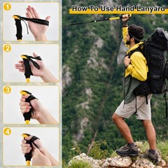 2 Pieces Hiking Poles Telescopic, Trekking Poles Folding, Walking Poles Folding B…