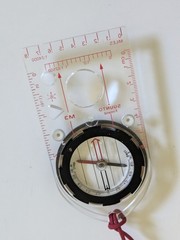 Suunto M-3 Field Compass & Instructions Booklet Clear Plastic Maps Tool Hiking