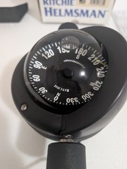 Ritchie Hb-845 Helmsman Steel Boat Compass Bracket Mount Black.