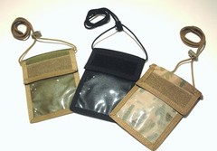 V1 ID CARD DISPLAY / ACCREDITATION & DOCUMENT NECK WALLET CORDURA MULTICAM