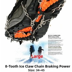 8 Tine Steel Crampons for Winter Hiking Climbing Reliable Outdoor Gear