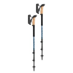 LEKI Makalu Cork Lite Compact 90-125cm Stone Blue Light/Dark Trekking Poles