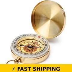 JSD Gold Metal Pocket Compass – Compact and Accurate
