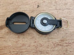 Engineer Lensatic Directional Compass Tested Works Plastic Taiwan C.C. Camping