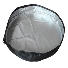 Outdoor Drum Lid Cover for 55 Gallon Openings in Coated Fabric