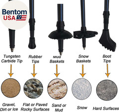 Hiking Trekking Poles, 2 Pack Collapsible, Lightweight, anti Shock, Walking Stic