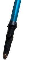 Set Of 2 VTG Outone Telescopic Twistlock Trekking Poles Rubber Handle Cyan Blue