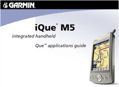 Garmin iQue M5 pocket PC GPS with City Select NA Maps, New Batt, Cable, Extras