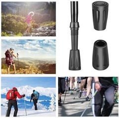10 Pack Trekking Pole Tips, Hiking Sticks Tips Protectors Fits Most Common Tr…