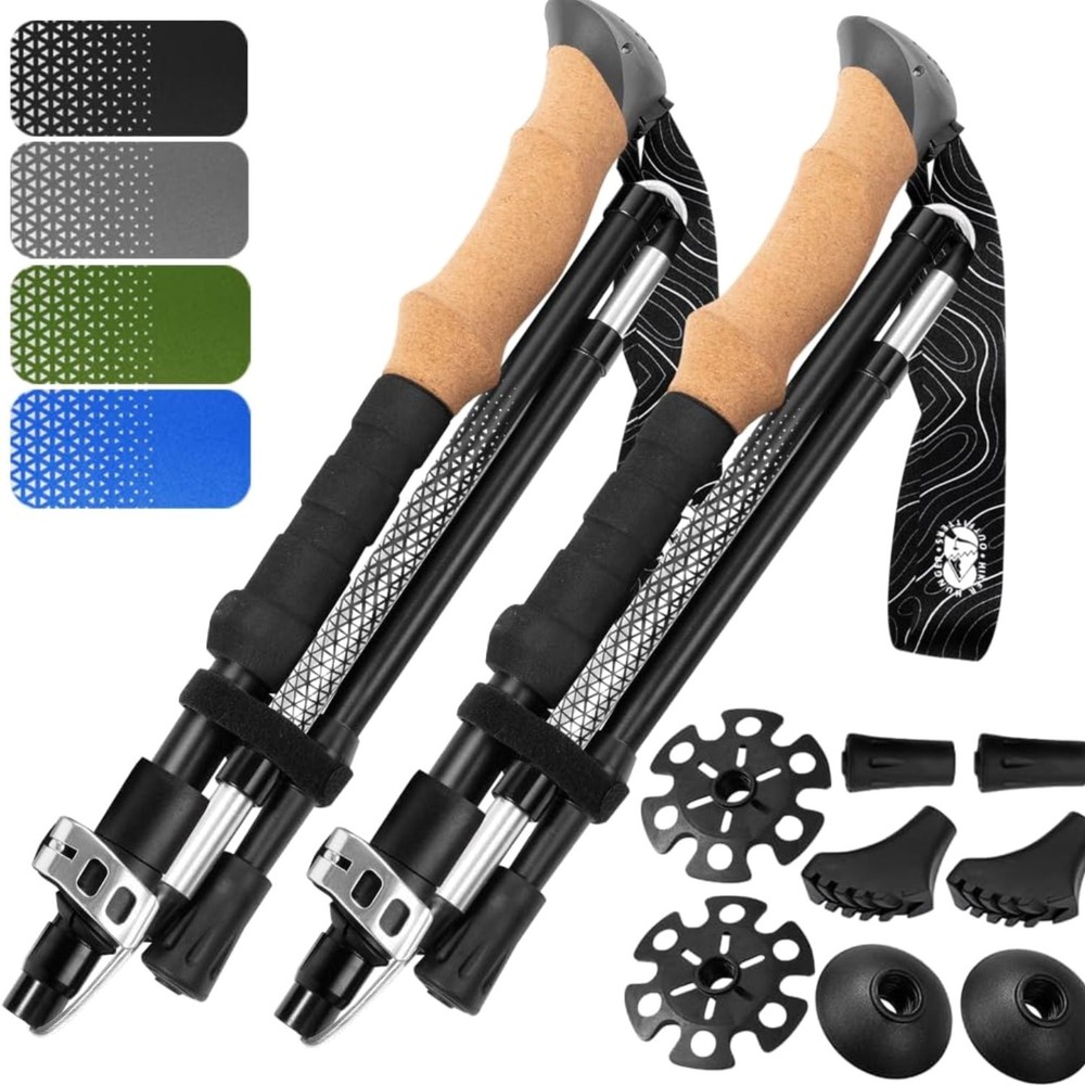 Foldable Hiking Poles by Brand – Adjustable, Lightweight Trekking Poles Made…