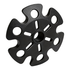 8 pcs Black Snow Covers for Trekking Poles Winter Hiking Snowshoeing Gear