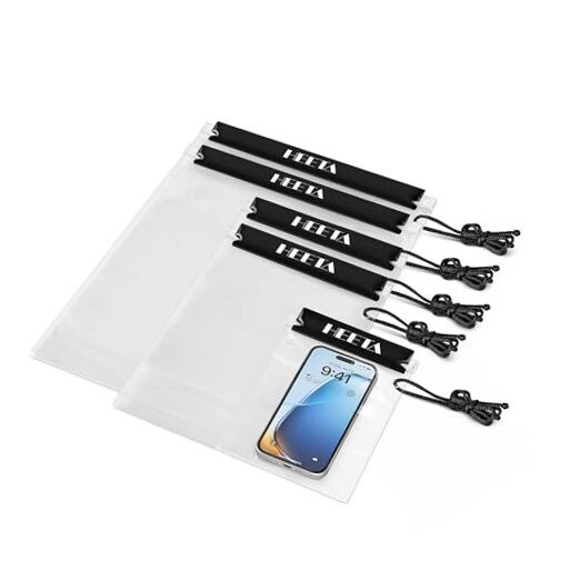 5 Black Waterproof Waterproof Dry Bag Pouch – Clear Cases