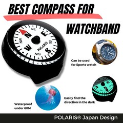 Micro Compass Waterproof 60M Watch Wrist Band Paracord Bracelet Compasses Lum…