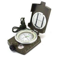 Professional Compass Geological Hiking Navigation Army Outdoor Green New