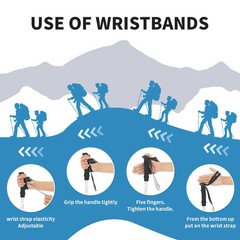 Naturehike Trekking Poles Ultralight Folding 1Pcs Walking Cane Portable Aluminum