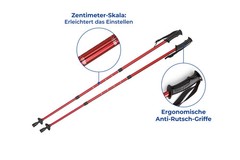Maximex Telescopic Trekking Nordic Walking Poles Hiking Suspension Outdoor Grips